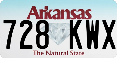 AR license plate 728KWX