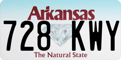 AR license plate 728KWY