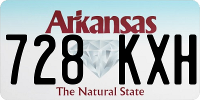 AR license plate 728KXH
