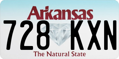 AR license plate 728KXN