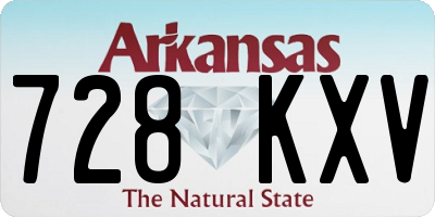 AR license plate 728KXV