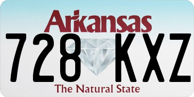 AR license plate 728KXZ