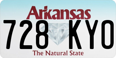 AR license plate 728KYO