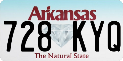 AR license plate 728KYQ
