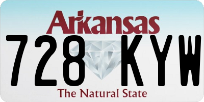 AR license plate 728KYW