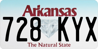 AR license plate 728KYX