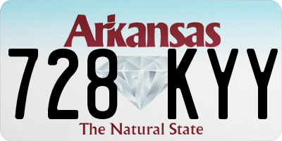 AR license plate 728KYY