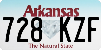 AR license plate 728KZF
