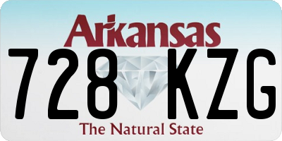 AR license plate 728KZG