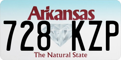AR license plate 728KZP