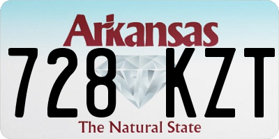 AR license plate 728KZT