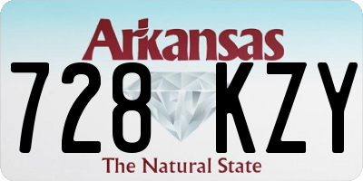 AR license plate 728KZY