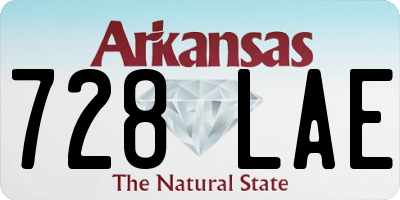 AR license plate 728LAE