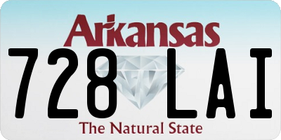 AR license plate 728LAI