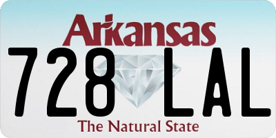 AR license plate 728LAL