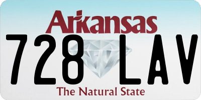 AR license plate 728LAV