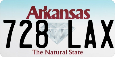 AR license plate 728LAX