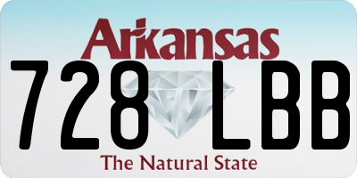 AR license plate 728LBB