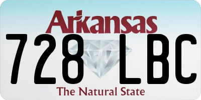 AR license plate 728LBC