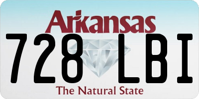 AR license plate 728LBI