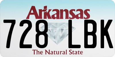 AR license plate 728LBK