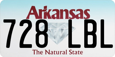 AR license plate 728LBL