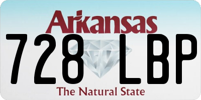 AR license plate 728LBP
