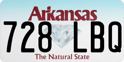 AR license plate 728LBQ