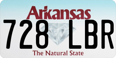 AR license plate 728LBR