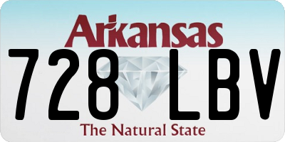 AR license plate 728LBV