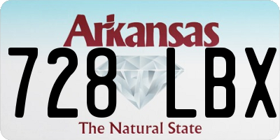 AR license plate 728LBX