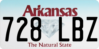 AR license plate 728LBZ