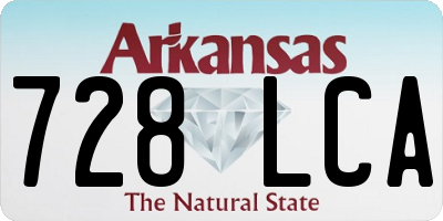 AR license plate 728LCA