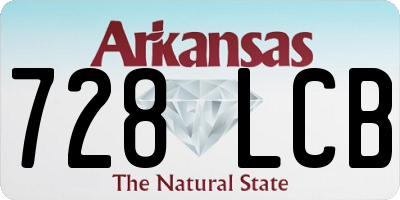 AR license plate 728LCB