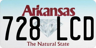 AR license plate 728LCD