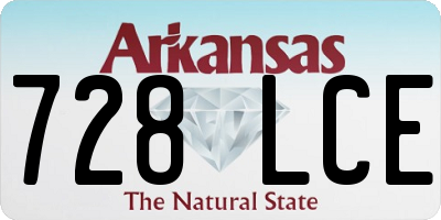 AR license plate 728LCE