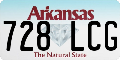 AR license plate 728LCG