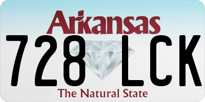 AR license plate 728LCK