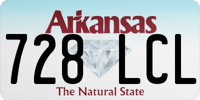 AR license plate 728LCL