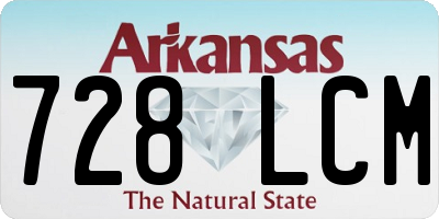 AR license plate 728LCM