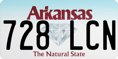 AR license plate 728LCN