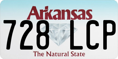 AR license plate 728LCP
