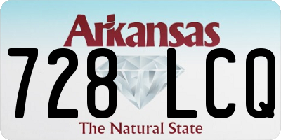 AR license plate 728LCQ