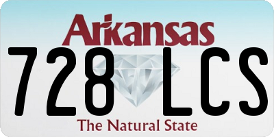 AR license plate 728LCS