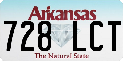 AR license plate 728LCT