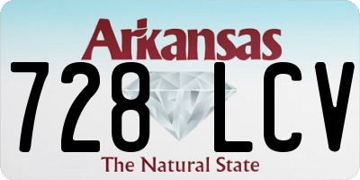 AR license plate 728LCV