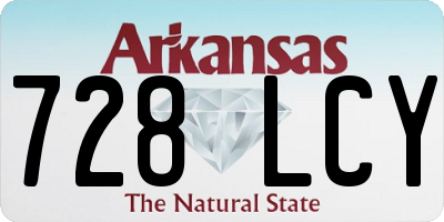 AR license plate 728LCY