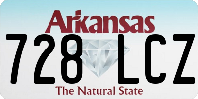 AR license plate 728LCZ