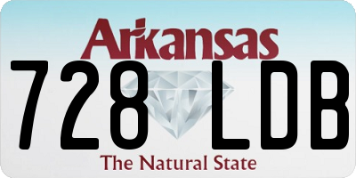 AR license plate 728LDB