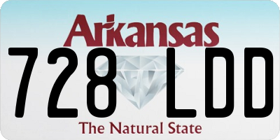AR license plate 728LDD